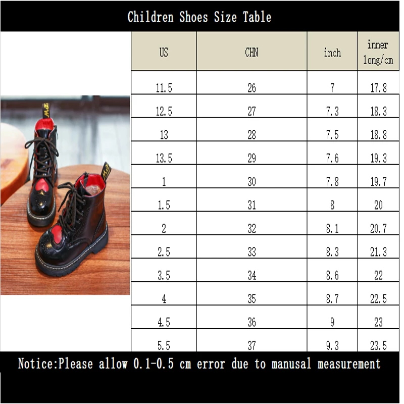 

Girls Martin boots 2020 new autumn and winter children's short boots British style little girl genuine leathersoft bottom