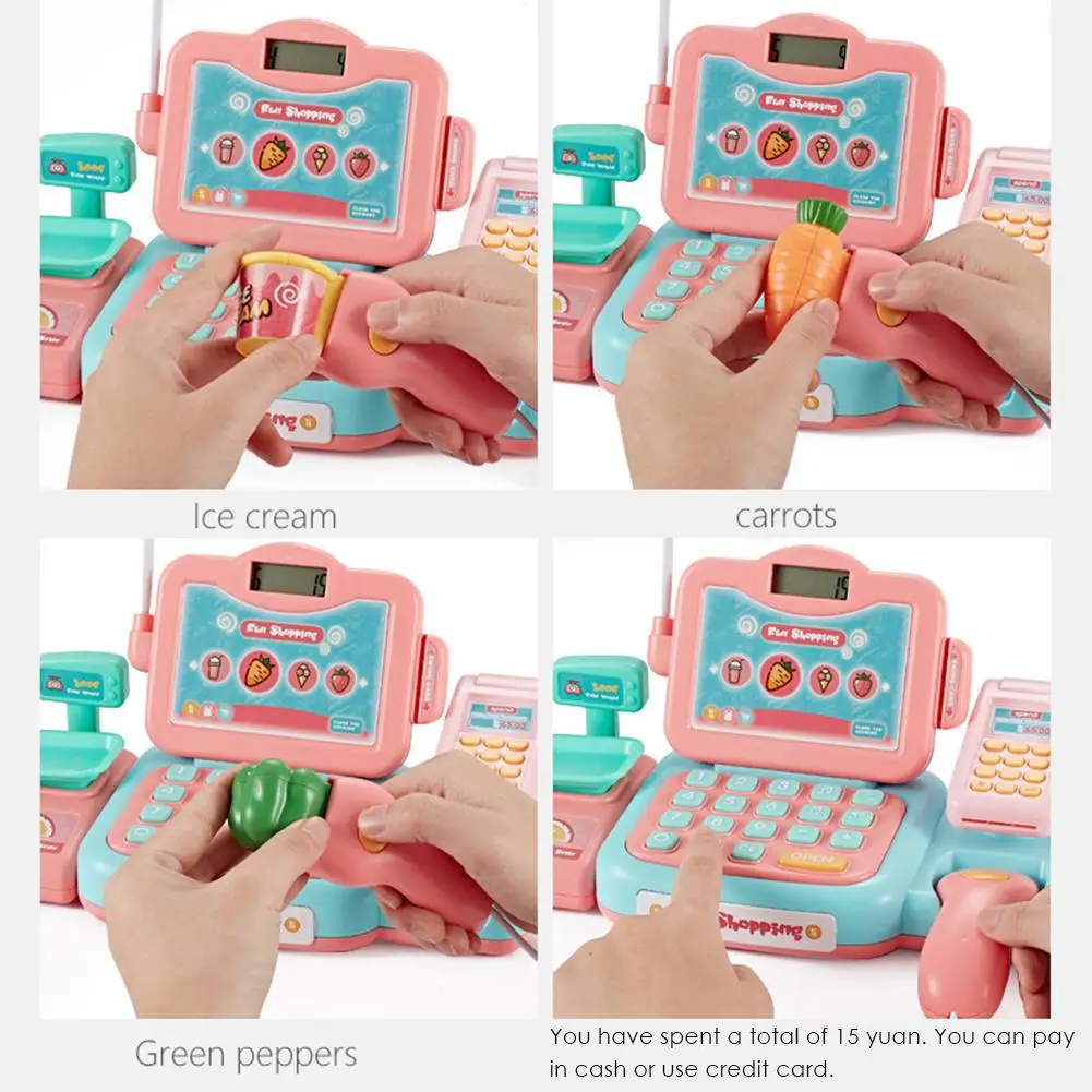 Cash Register Toy Educational Baby Toys with Scanner Sound Calculator for Kids Toddlers For Children | Игрушки и хобби