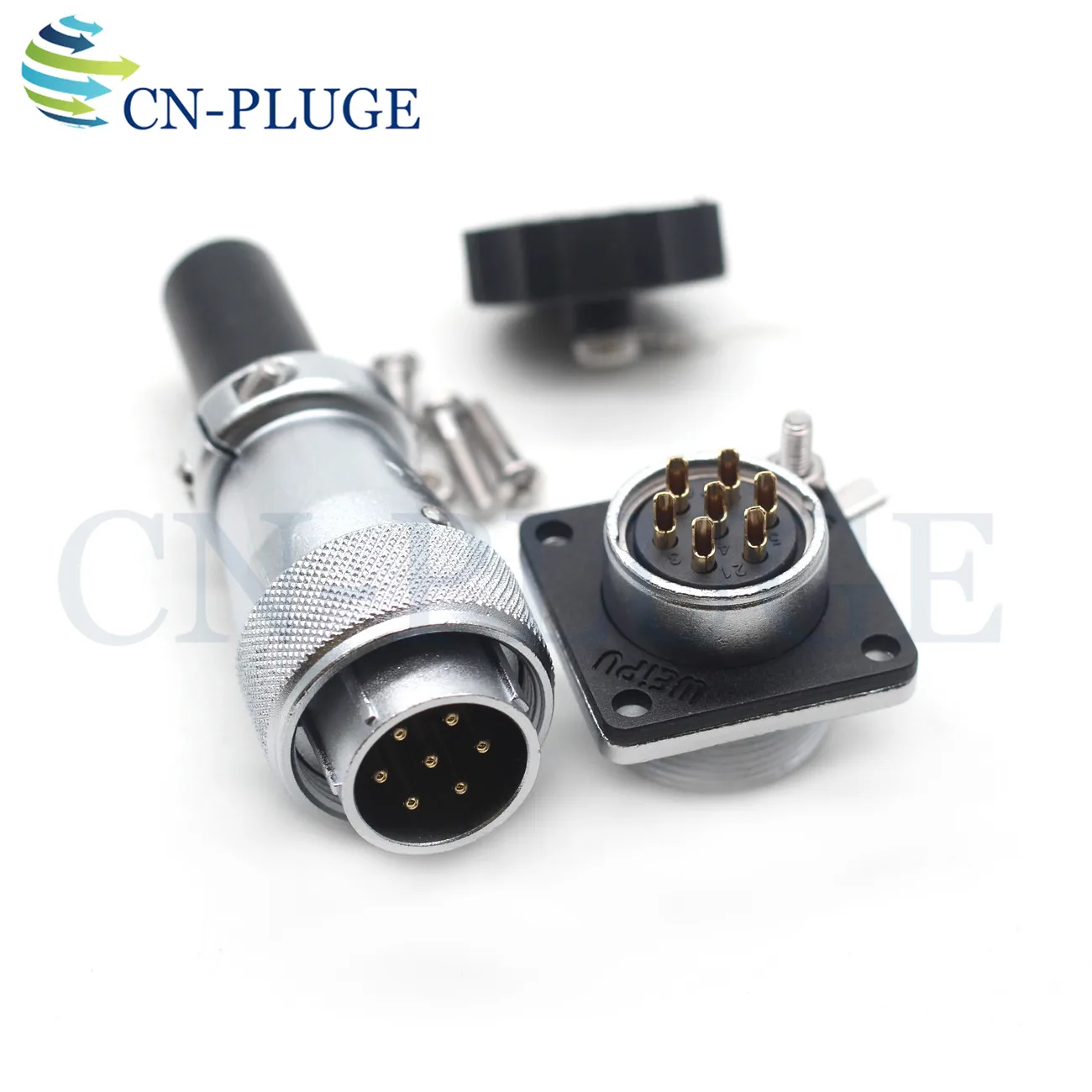 Серия WEIPU WS20 авиационный разъем розетка 7-контактный металлический круглый