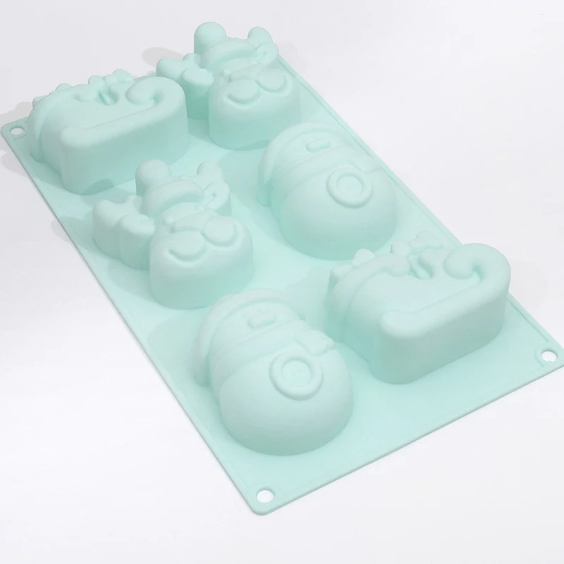 Силиконовая форма в форме рождественской елки Санта-Клауса Шоколадные