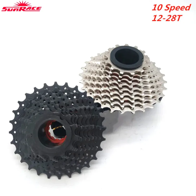 Sunracing CSRX0 Freewheel 10 speed 12-28T дорожная велосипедная кассета Freewheel Черный Серебряный велосипед запчасти