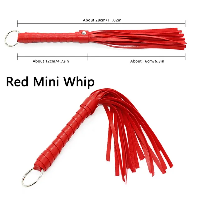 Slave Soft Leather Whip Adult Games BDSM Flogger Bondage Gear Sex Toys Flirt Couple Erotic Fetish Stimulates Queen Whips Cosplay 5