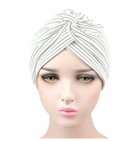 new fashion ladies headband knitted striped breathable headband twist hair band muslim headband hat headband hijab hat turban