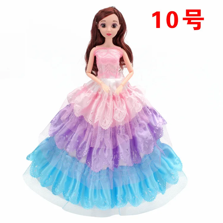 Кукла Одежда Аксессуары для детской куклы 30 см Bjd Кукла одежда свадебное платье ручной работы Принцесса Вечерние платья юбка подарки для девочки DIY игрушка носки для девочек гольфы для девочек куклы лол мешок для об - Цвет: 10