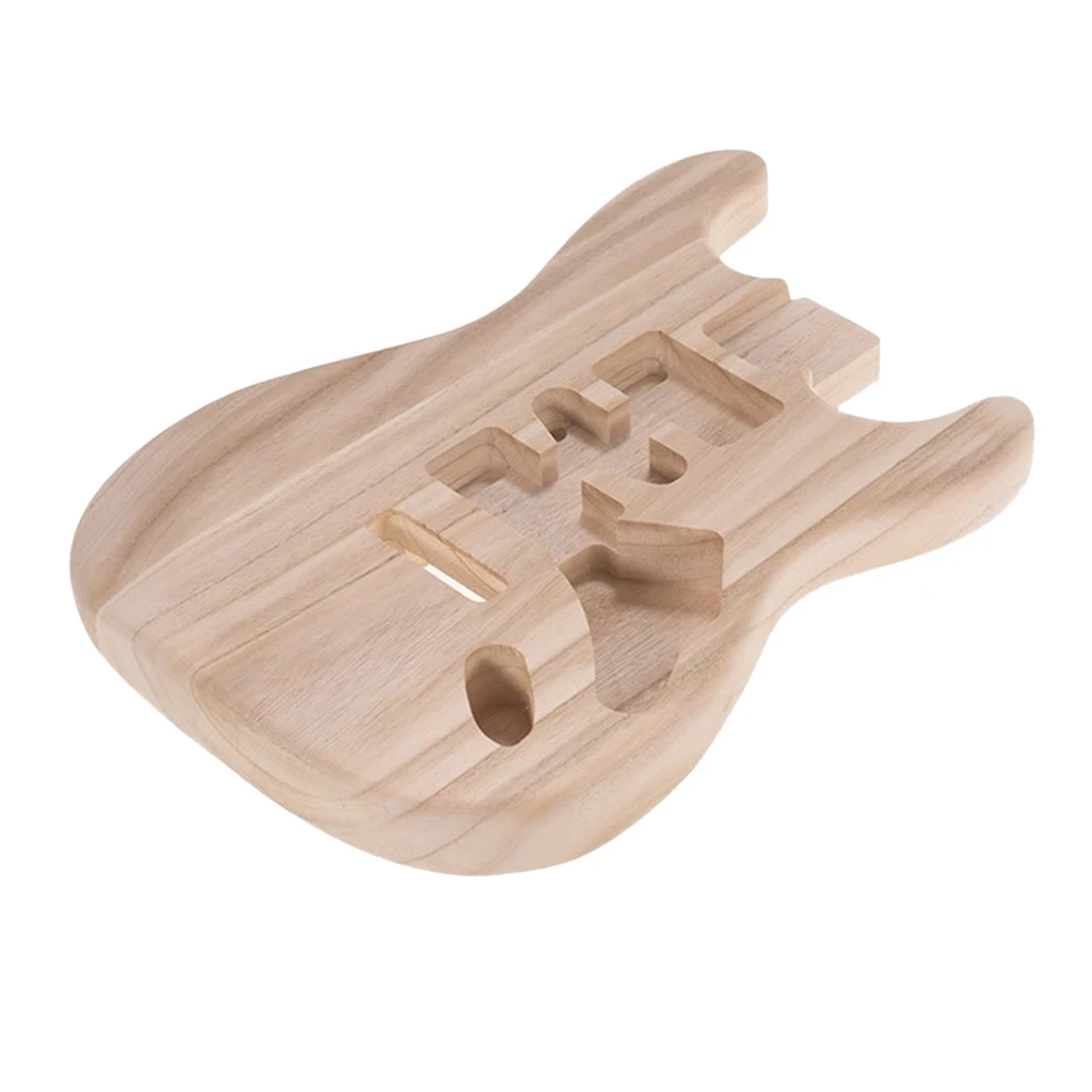 handcrafted schleifen elektrische gitarre ersatz unfinished sycamore poliert körper gitarre diy zubehör holz free global shipping