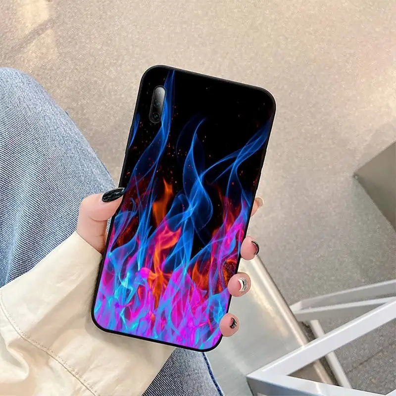 

Luxury Colorful Flame Phone Case For Redmi note 4 9 6a 4x 7 5 8t 9 plus pro Cover Fundas Coque