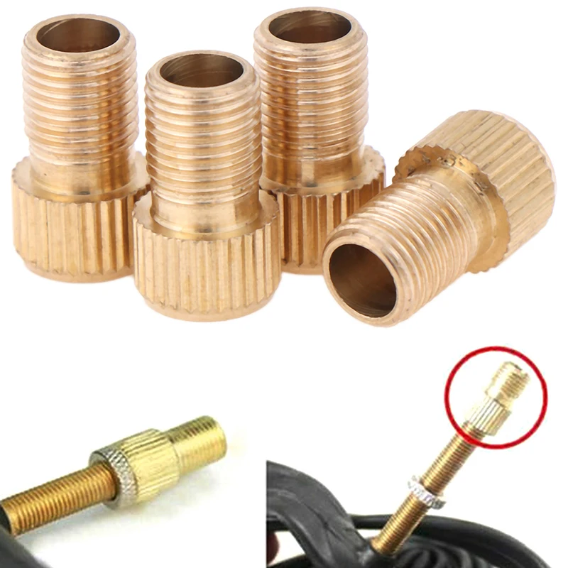 4Pcs/lot Converter Presta to Schrader Tube Pump Tool Bicycle Bike Tire Valve Adapter Cycling Accessories | Спорт и развлечения