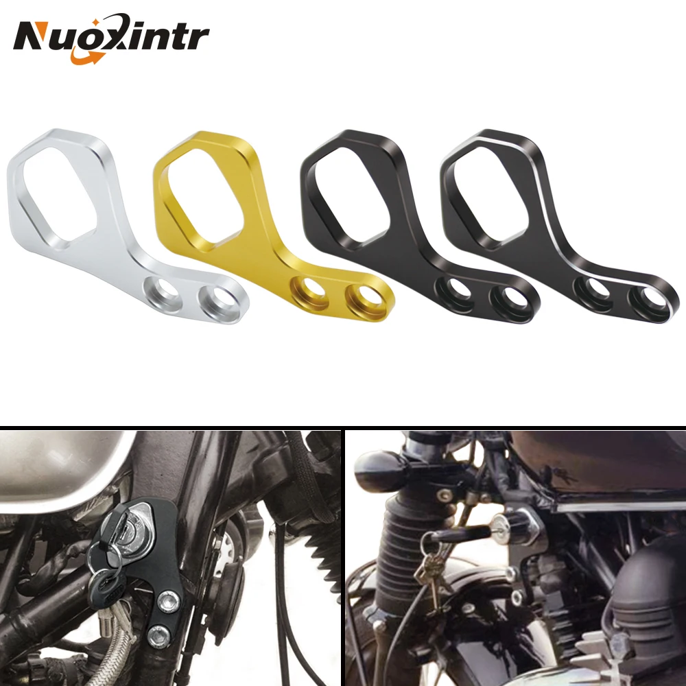 

Nuoxintr Right Ignition Key Relocation Bracket For Triumph Bonneville T100/SE Scrambler Thruxton 900 2001-2015 Aluminum