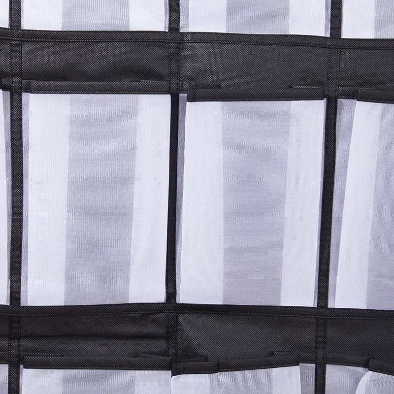 

Hanging Shoe Rack Fabric Closet Shoe Storage Bag 24 Large Mesh Pockets Door