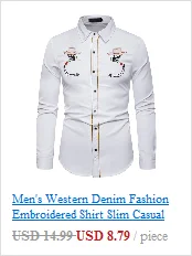 Мужская рубашка Camisa Masculina, модная, стильная, с вышивкой, рубашка с длинными рукавами с вышитыми розами в американском западном стиле