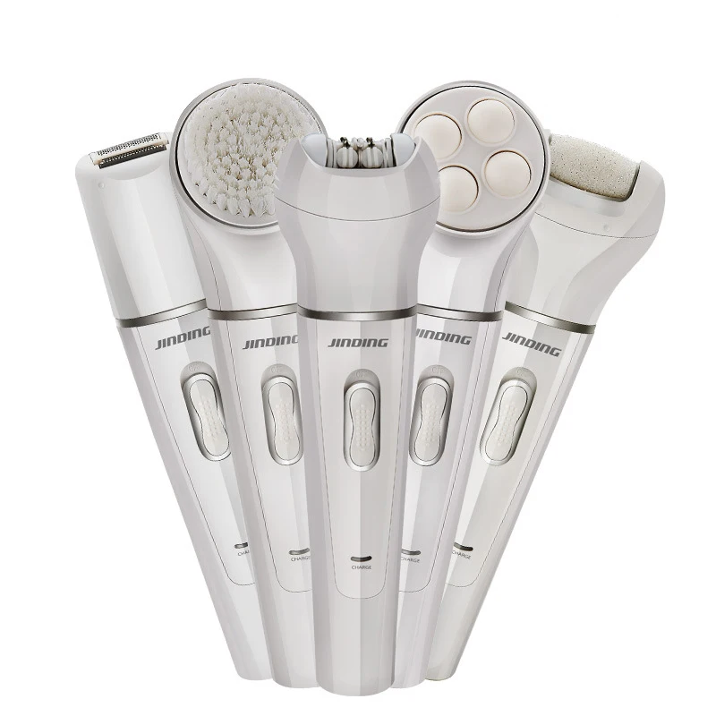 5 в 1 Электрический эпилятор для удаления волос Женская бритва депиляции 400000