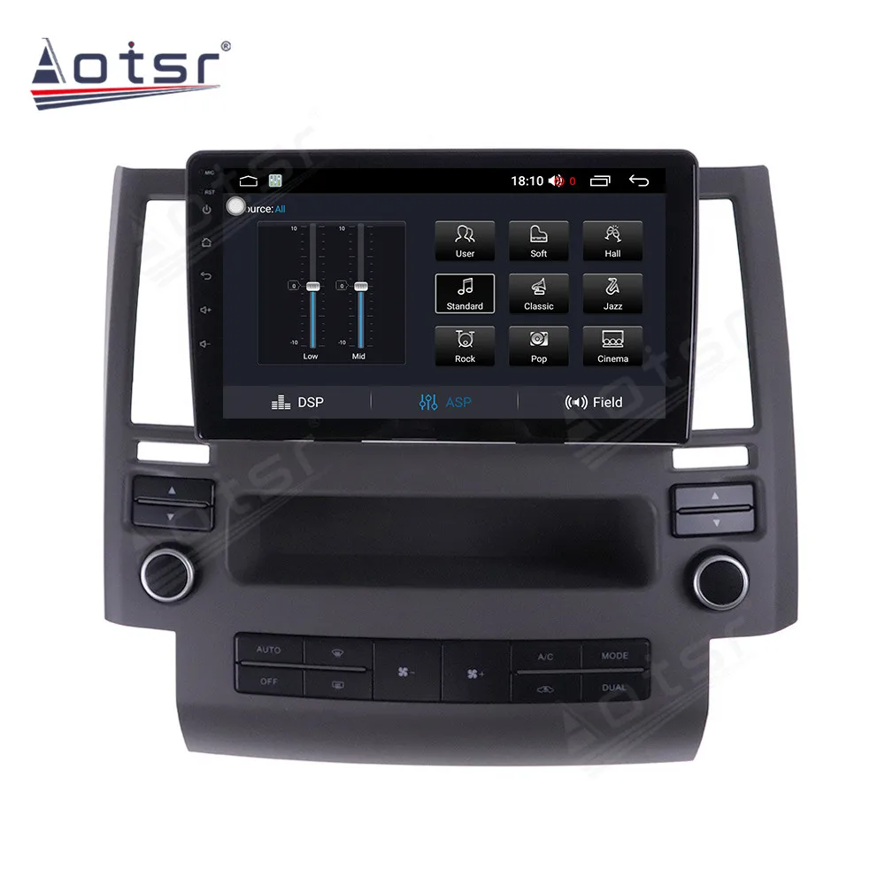 저렴한 6 + 128GB 인피니티 안드로이드 FX35 FX45 2006 - 2009 라디오 안드로이드 10 자동차 스테레오 무선 Carplay GPS 네비게이션 멀티미디어 플레이어