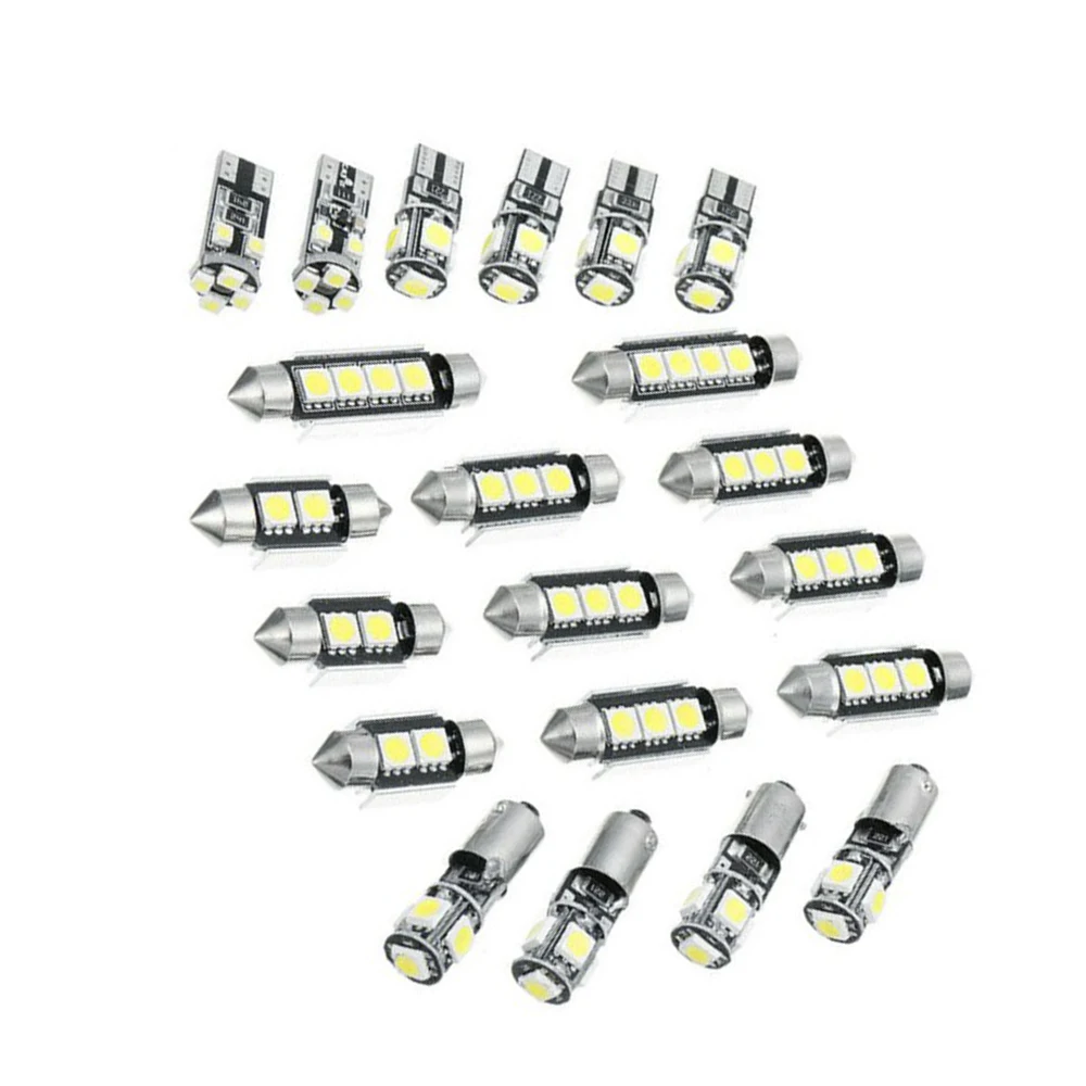 

Lamp Lighting Light Bulbs 60-130LM/Bulb Auto 21Pcs White Aluminum Alloy