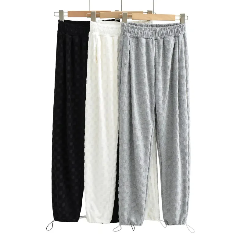 

ZA 2021 autumn new women's clothing fashion all-match casual European and American style loose checkerboard pants