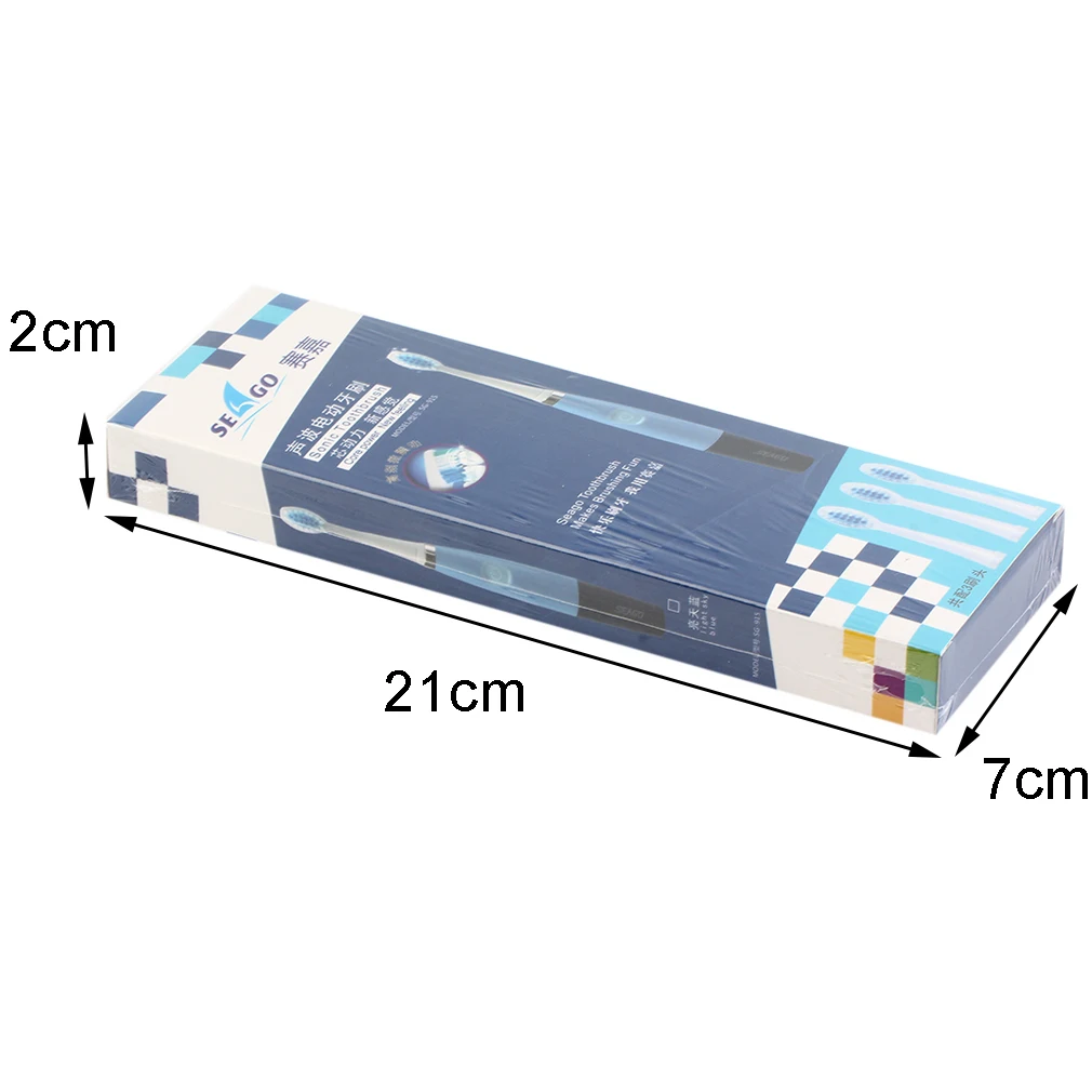 

Seago Electric Toothbrush Oral Hygiene Ultrasonic Sonic 23000 Micro-Brushes Per Minute With 2 Brush Heads For Adults Care