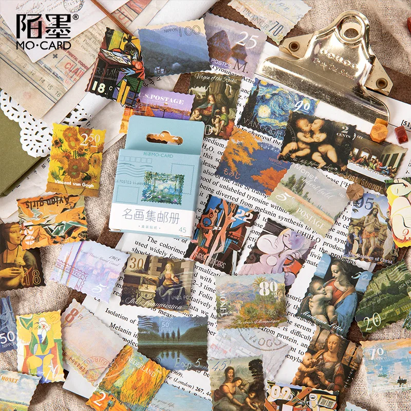 

45pcs/box Stationery Stickers DIY Diary Decor Stickers Scrapbook cute Stationery Supplies