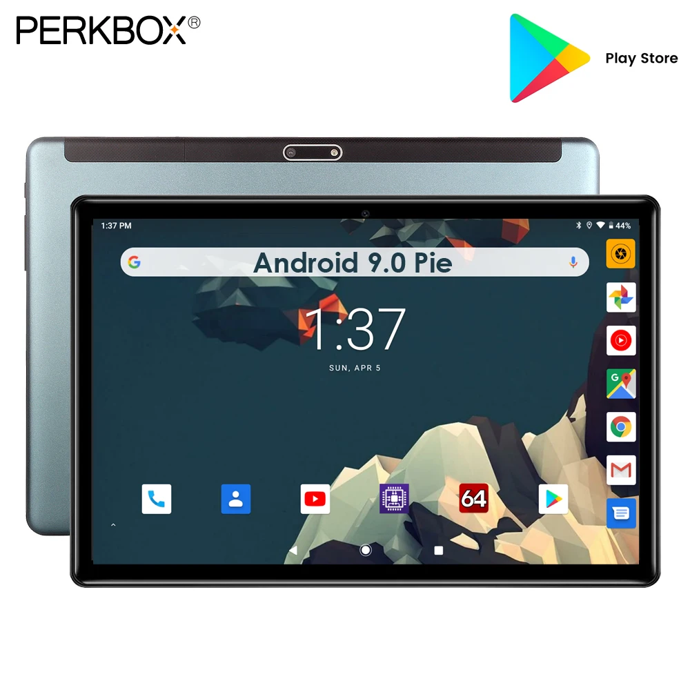 10-дюймовый планшет с четырёхъядерным процессором ОЗУ 32 ГБ ПЗУ 5 МП 2-мя слотами для