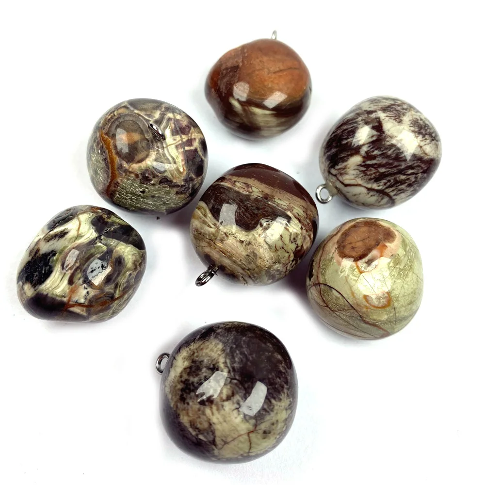 

1PC Natural Stone Irregular Pablo Picasso Stone Pendant Necklace Charms Pendant for Jewelry Making DIY Necklace 18x26mm -20x30mm