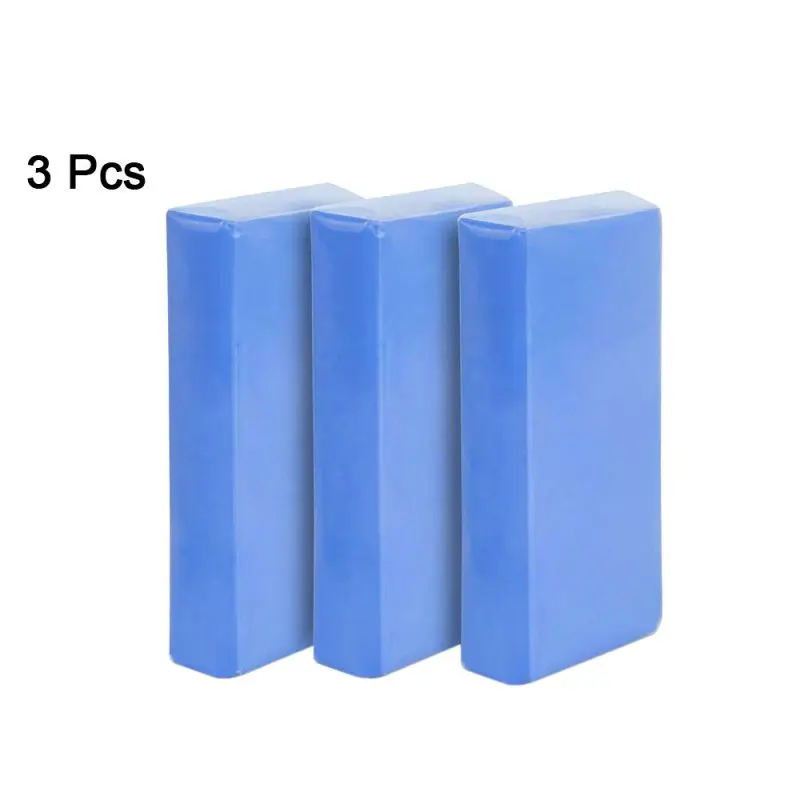 3pcs Быстро раскупаемый 1/2/3 шт 100g автомобиля глиняный брусок автодетали волшебный глиняный брусок очиститель сделать машину чистой - Цвет: 3pcs
