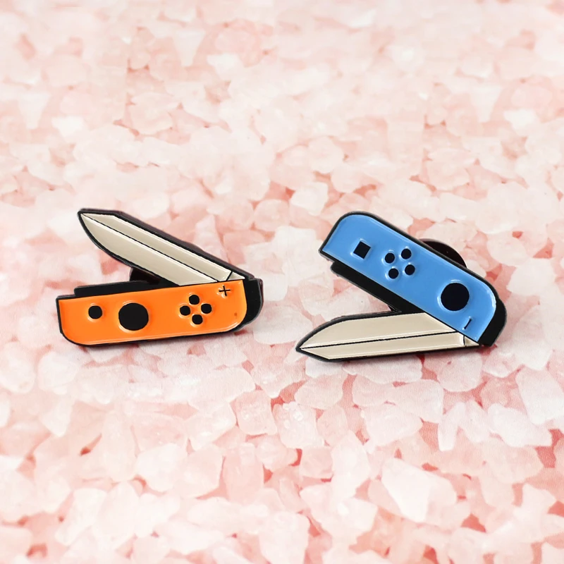 Игровой Фруктовый нож с ручкой Nintendo Switch эмалированная брошь ювелирное изделие