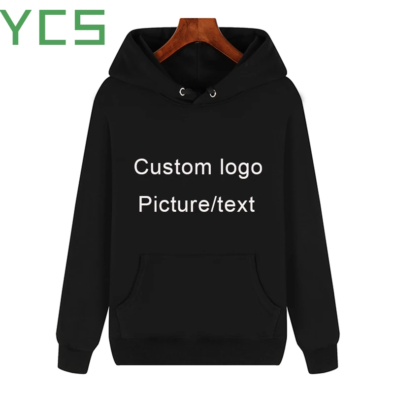 Мужская/Женская толстовка из 100% хлопка YCS Store персонализированная с логотипом на