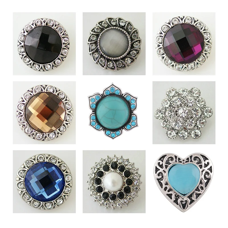 

Браслет с цветком Love Стразы 20 мм, металлическая застежка, ювелирные изделия, DIY браслет KD1015