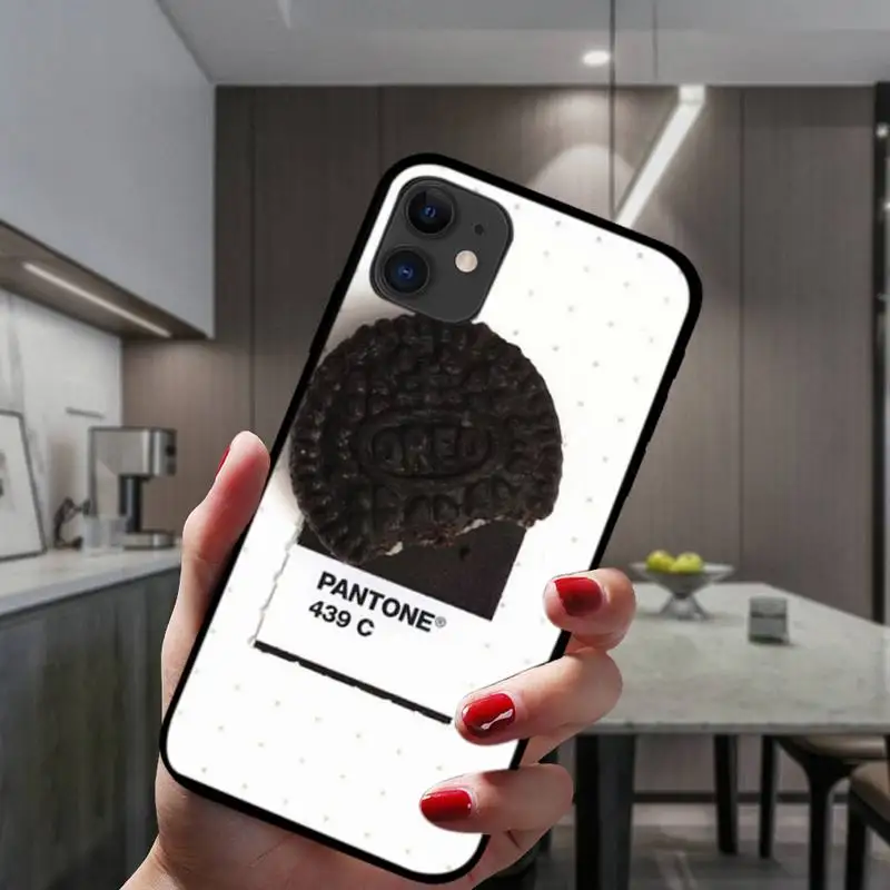 

Oreo Milk Chocolate Biscuit Phone Case For IPhone 6 6s 7 8 Plus X Xs Xr Xsmax 11 12 Pro Promax 12mini