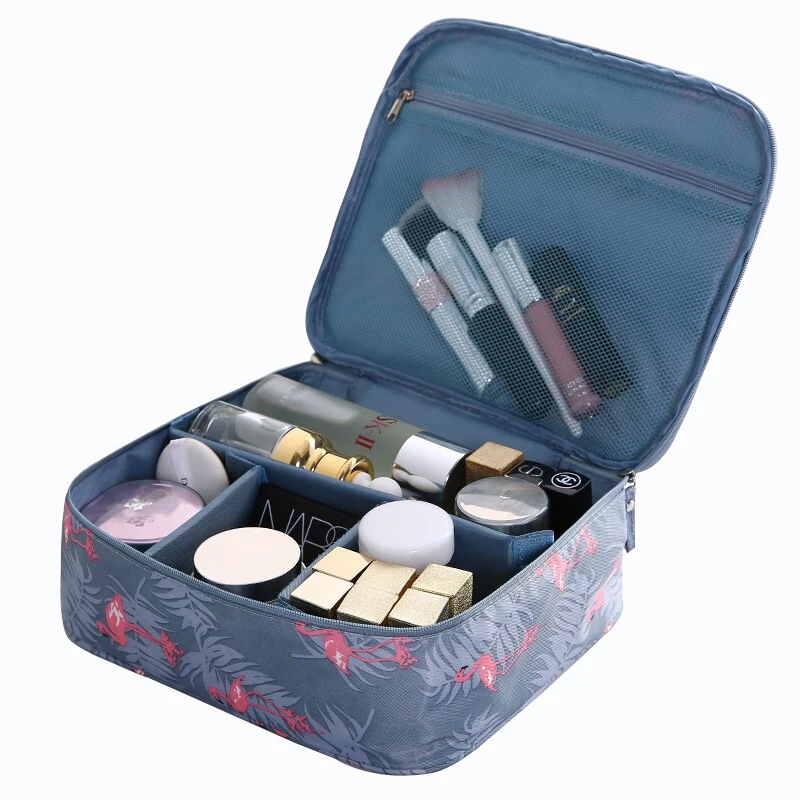 Дорожная косметичка сумка для макияжа быстрая сумочка органайзер розовая