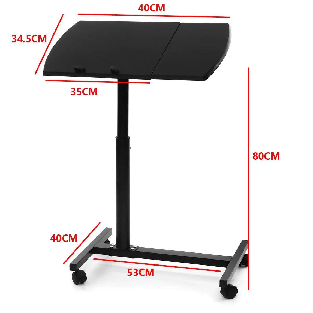 

NEW Adjustable Height Laptop Stand Rolling Cart Desk Computer Table Desk Bed Sofa Tray Rolling Notebook Desk with Wheels