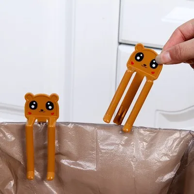 2 шт. пластиковые мешки для мусора Зажим Фиксирующий мешок Противоскользящий