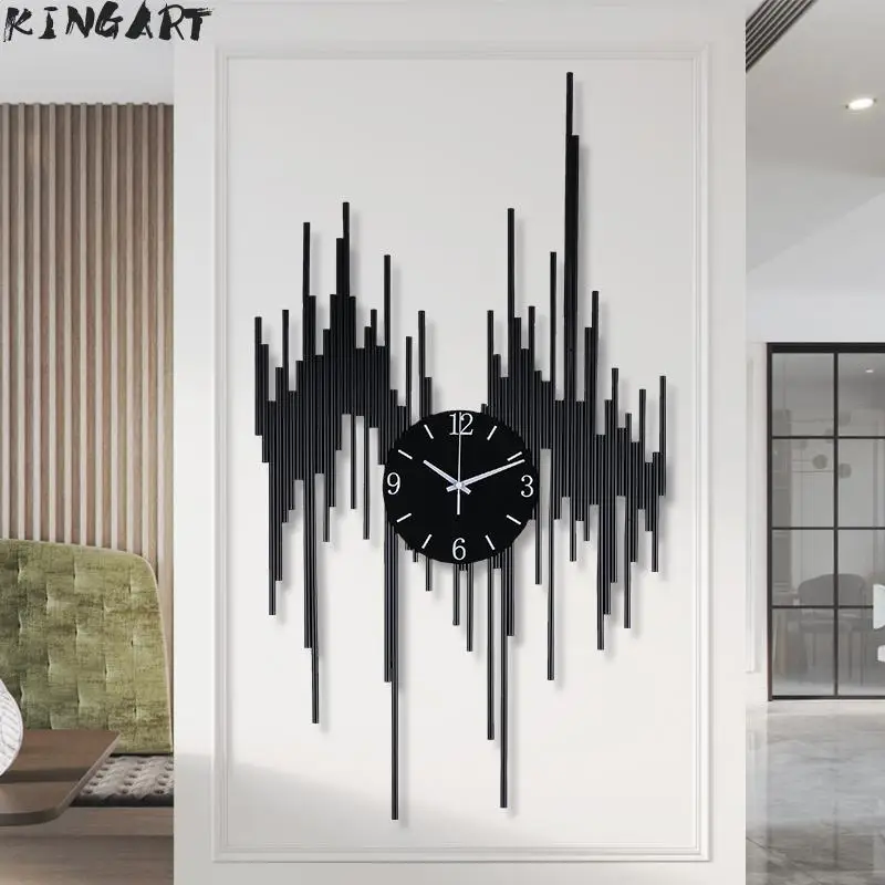 Большие настенные часы современный дизайн простые большие Ресторан украшение