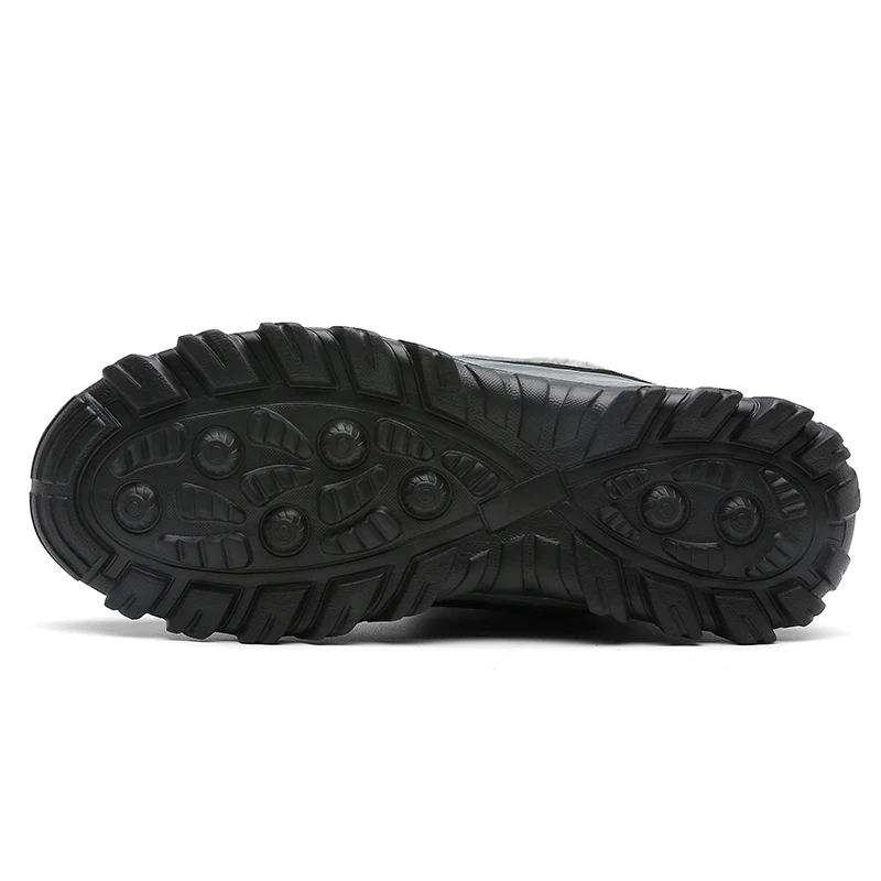 Мужские ботинки с мехом MARSON черные теплые рабочая обувь большие размеры 39 46 зима