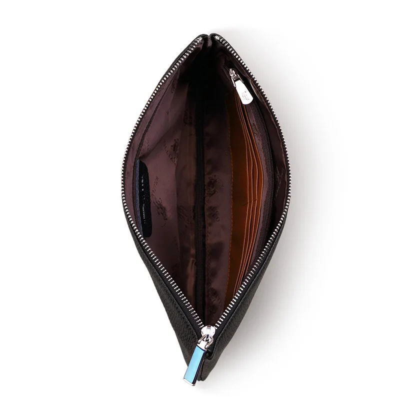 Бумажник WILLIAMPOLO PL200 из 100% воловьей кожи с внутренним слотом и карманом для iPad|zipper