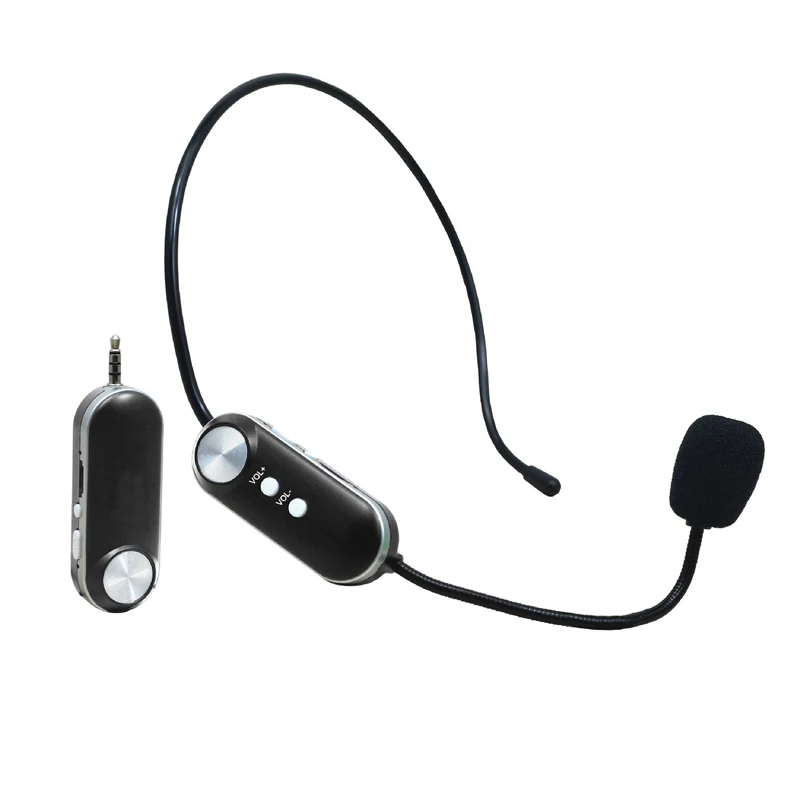 UHF беспроводная гарнитура микрофон для голосового усилителя камера Запись