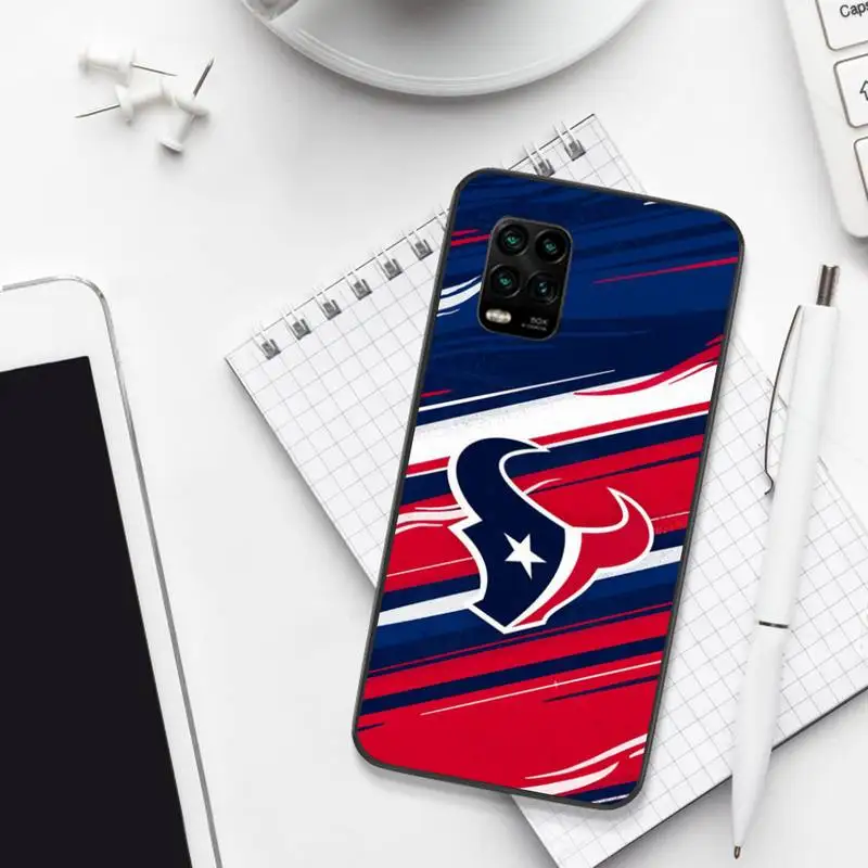 

Houston Texans Black TPU Phone Case For Xiaomi 8 9 Se 10 10pro Note 2 3 10 MIX2 S MAX2 3 F1 5X