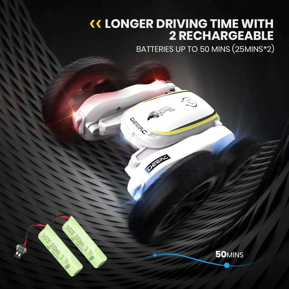 DEERC 1:10 RC автомобиль 4WD Drift Remote Control Car Crawler 1/10 трюковые гоночные автомобили с 2