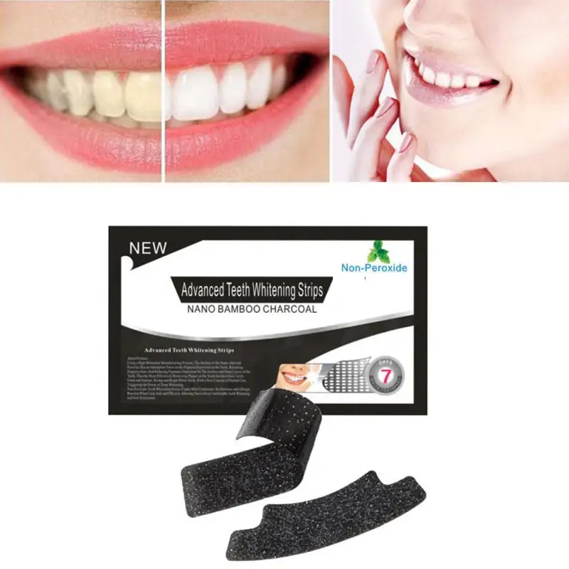 Профессиональные бамбуковые отбеливающие полоски горячая Распродажа с черными