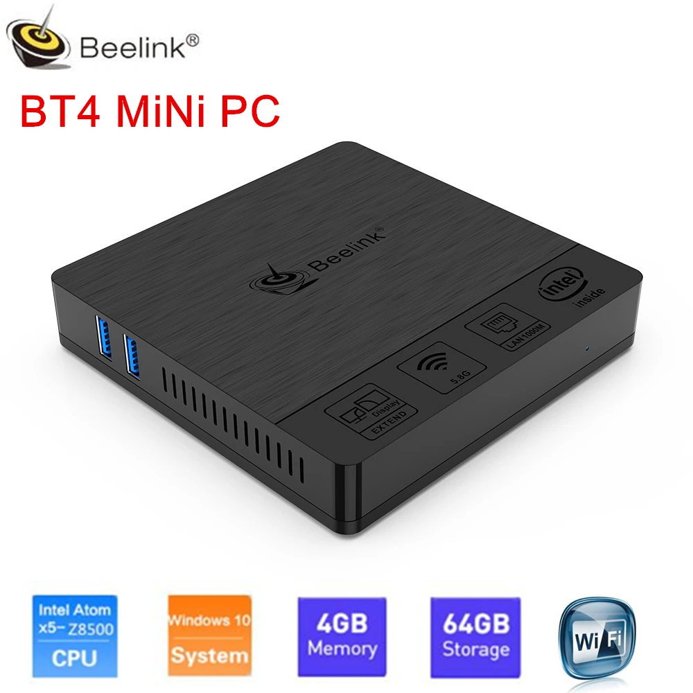 Мини ПК Beelink BT4 Intel Atom X5 Z8500 4 ядра Windows 10 4K HTPC ОЗУ Гб ПЗУ 64 ГБ|Мини ПК| |