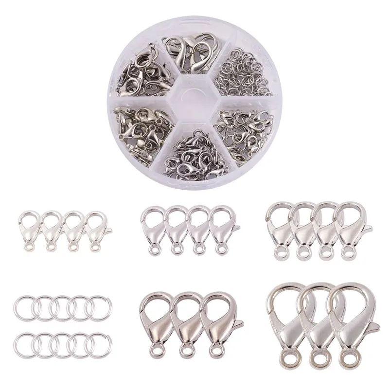 1 коробка сплав карабины соединительные кольца Разъем Мульти Размеры для