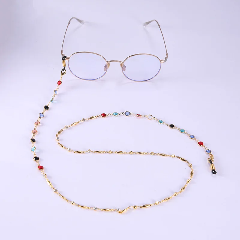 

Цепочка для очков Wemarchjuly с кристаллами, держатель для очков, шнур для очков, ремешок на шею, подарок для женщин