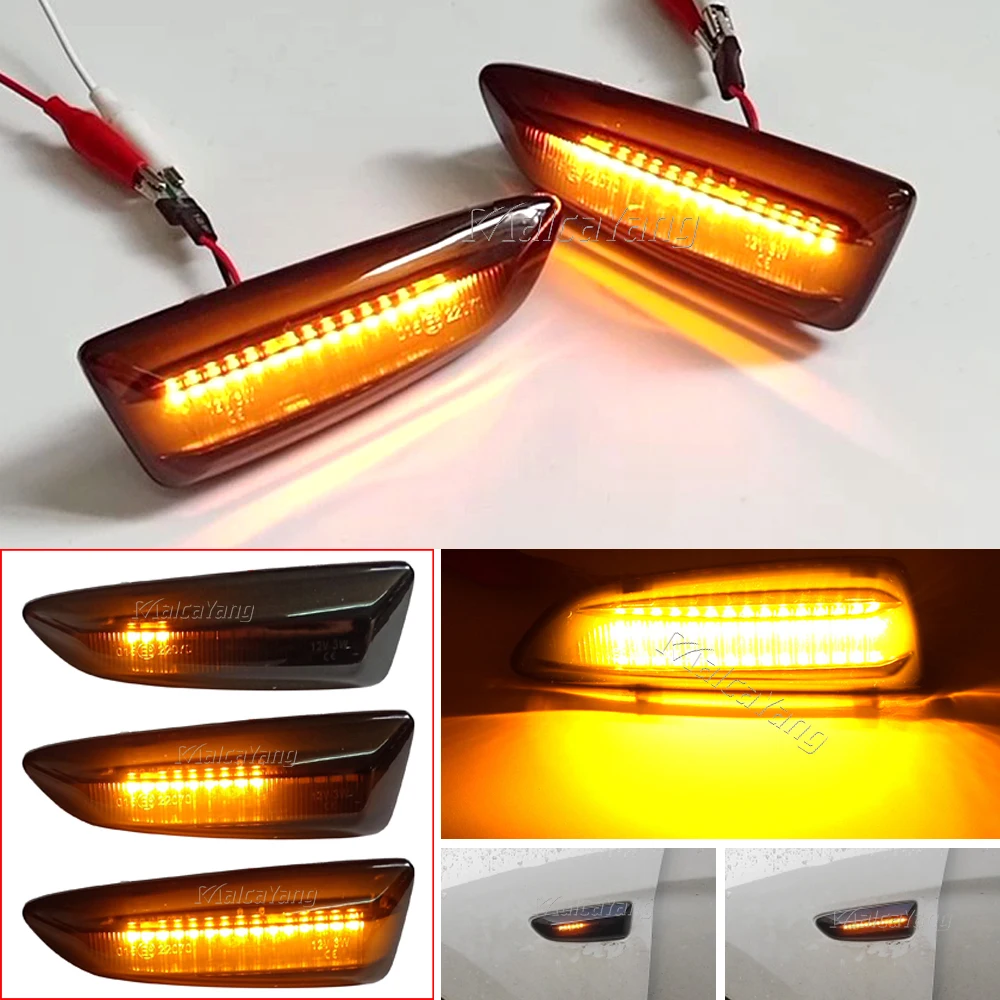 Светодиодный динамический боковой указатель поворота последовательный для Opel