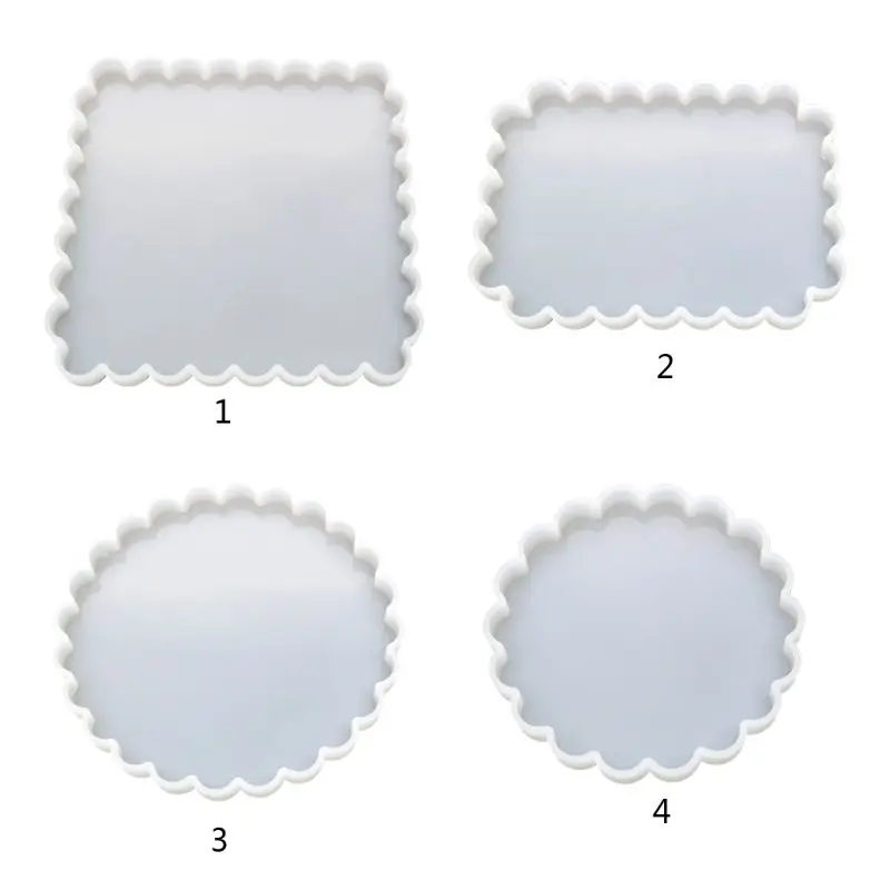 

Round Square Silicone Mold DIY Crafts Coaster Cup Pad Making Resin Epoxy Molds