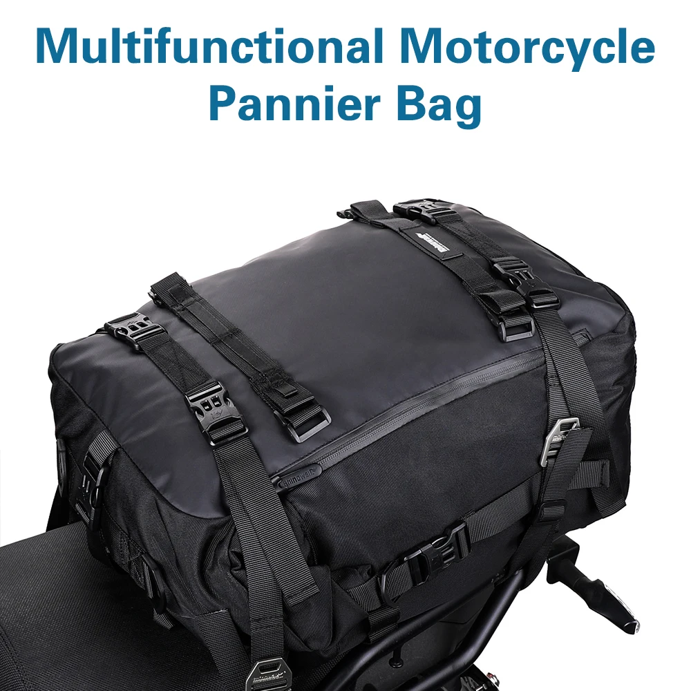 

Multi-function Motorcycle Storage Saddle Bag Polyester Waterproof Outdoor Riding Backpack 10L Motocross Rear Seat Bag