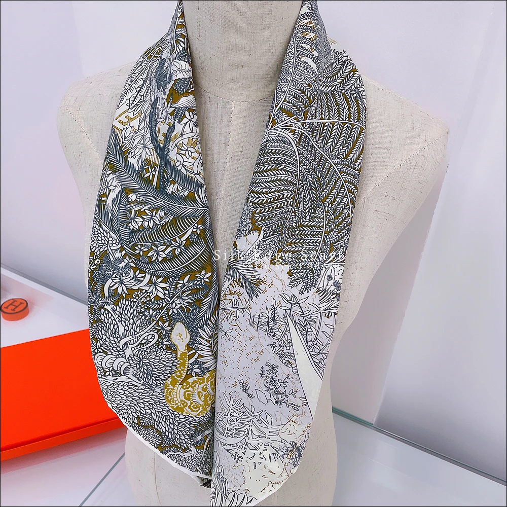 

Silk Scarf Hand Rolled Edges 100 % Natural Silk Scarf foulard en soie luxe Silk Scarf 90*90cm Designer Silk Head Scarfs