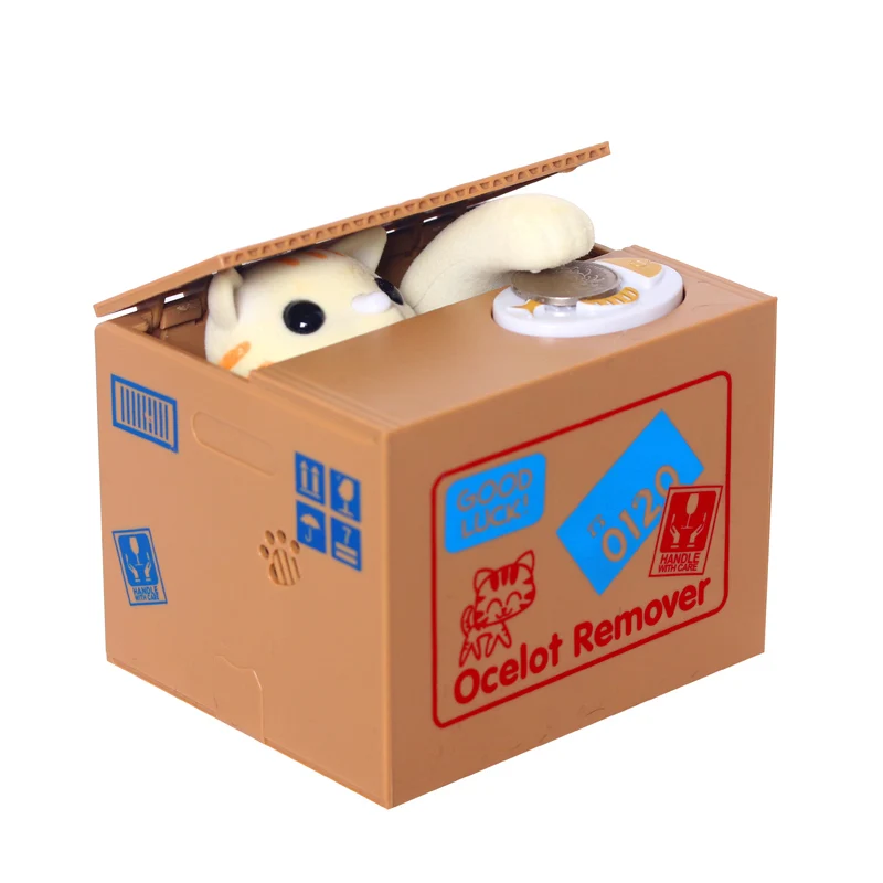 Копилка с монеткой кошкой крадущей электронный секретный Stash Guardar в виде панды