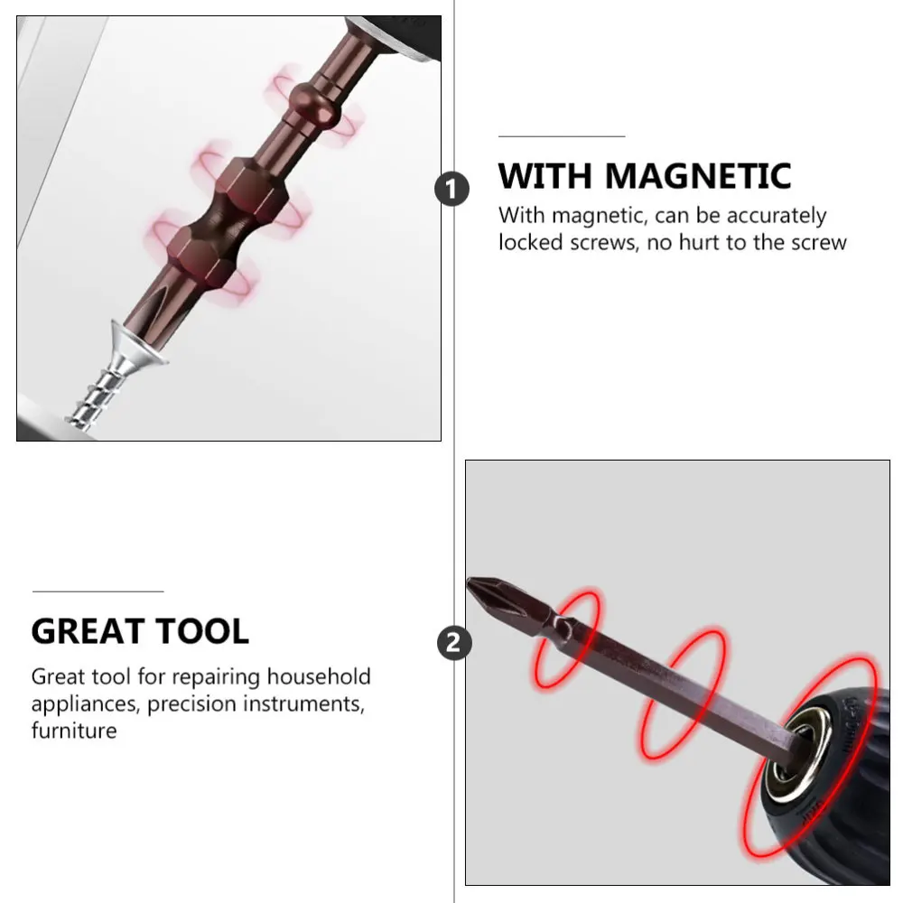 

1Set Screw Bits Screwdriver Bit Magnetic Bits Alloy Steel Phillips Flat Head Bit