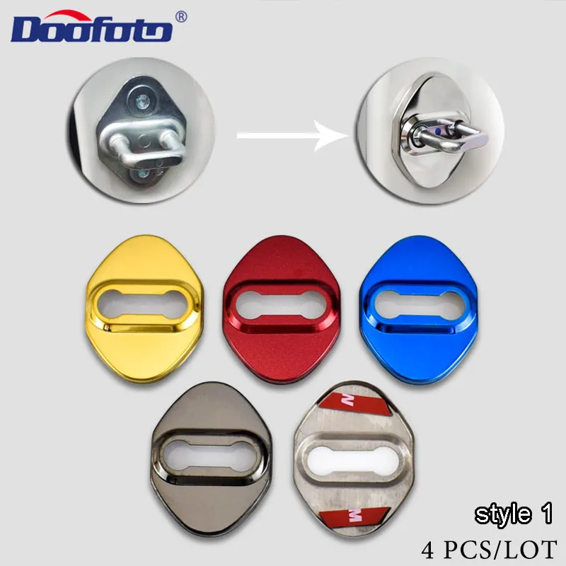4 шт. стайлинга автомобилей крышка замка двери автомобиля эмблемы чехол для Honda
