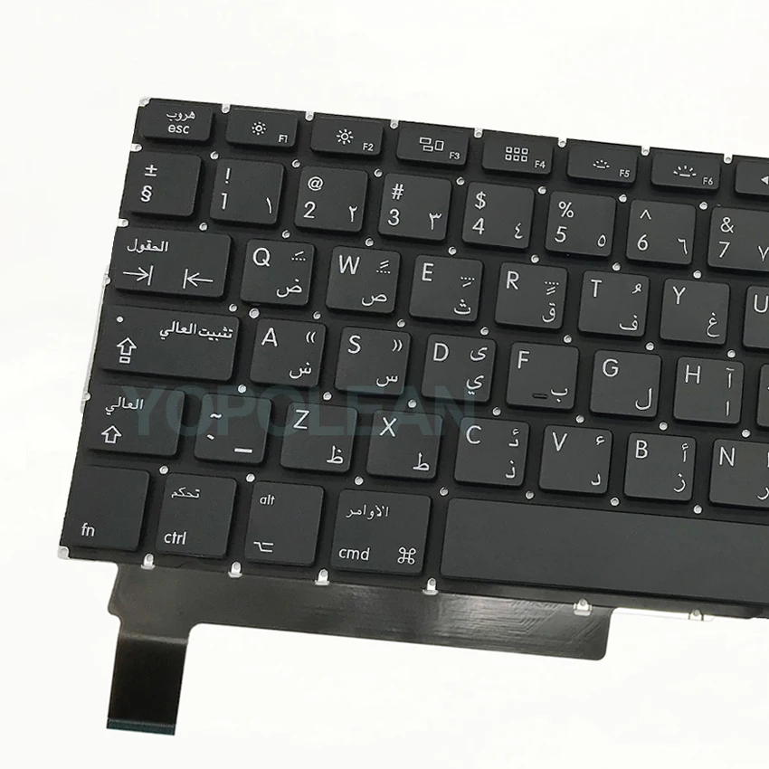 Новая арабская клавиатура с подсветкой для Macbook Pro Unibody 15 дюймов A1286 2009 2010 2011 2012