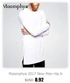 Moomphya, плиссированная Мужская футболка с длинным рукавом, облегающая Мужская футболка, удлиненная, изогнутая кромка, облегающая футболка в стиле хип-хоп, уличная одежда