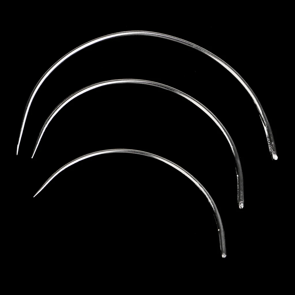 

3 Pieces Curved Needles Sewing, Tool Craft Sewing Decoration